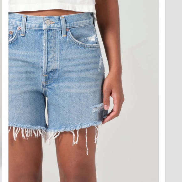 AGOLDE “Parker” long denim shorts - Picture 4 of 5